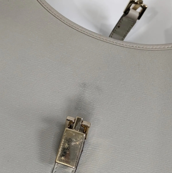 GUCCI Gray Jackie Hand Bag with Piston Lock Accent! - Picture 8 of 15